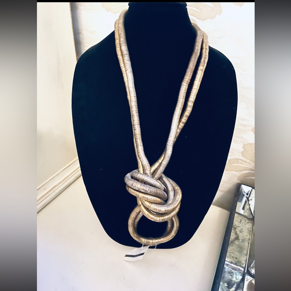 Gold and silver layer necklace